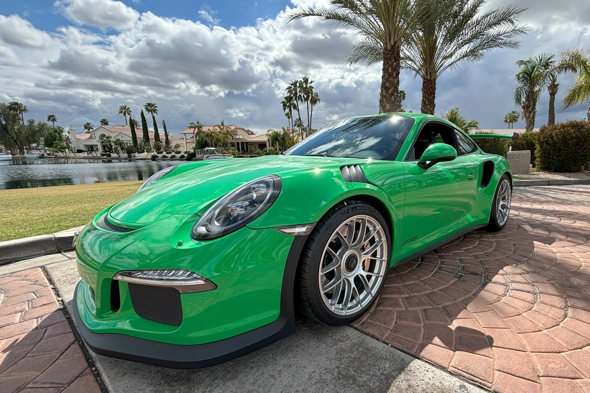 Signal Green Porsche 991 GT3 RS: Apex Wheels & PFC Brakes Upgrade